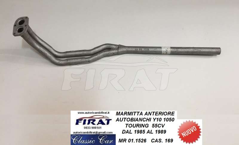 MARMITTA AUTOBIANCHI Y10 1050 85 - 89 ANT. (01.1526) - Clicca l'immagine per chiudere